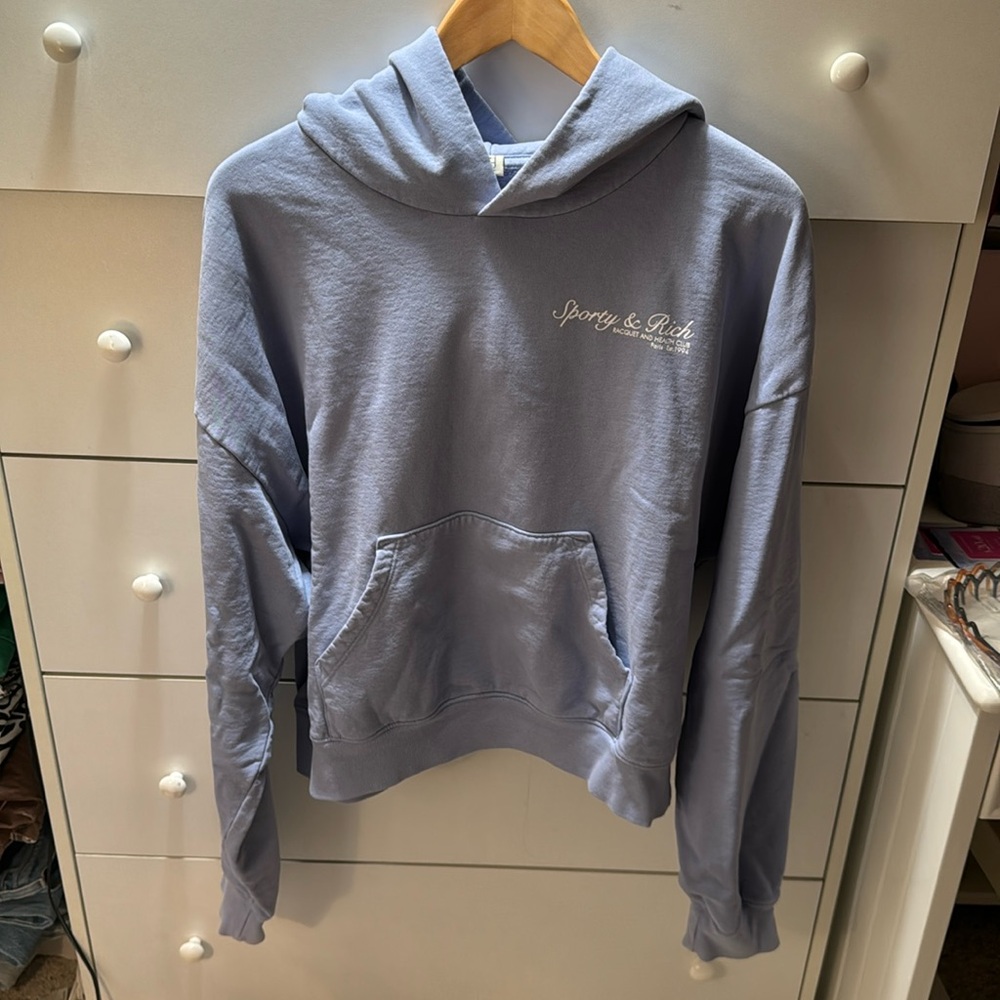 NWOT SPORTY AND RICH CROPPED HOODIE